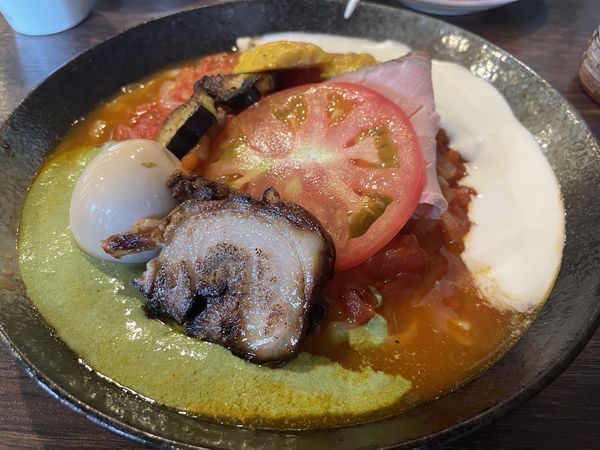 「【限定】フレッシュトマトのクリーム和えそば」@麺屋 真心の写真