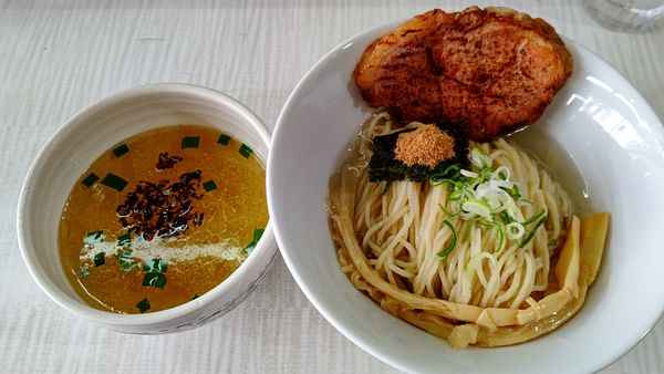 「淡麗鶏清湯つけめん（塩）1000円」@拉麺 しのざきの写真