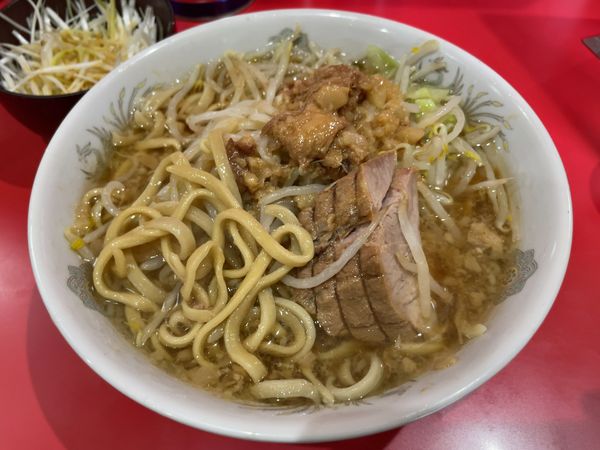 「ミニ　ニンニクアブラ　ねぎ」@ラーメン二郎 千葉店の写真