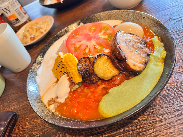 「【限定】フレッシュトマトのクリーム和えそば」@麺屋 真心の写真