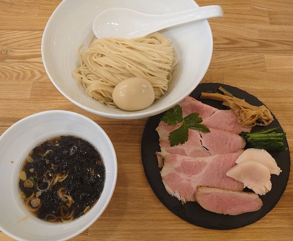 「肉増し 味玉 醤油つけそば(1000円)」@中華そば きなりの写真