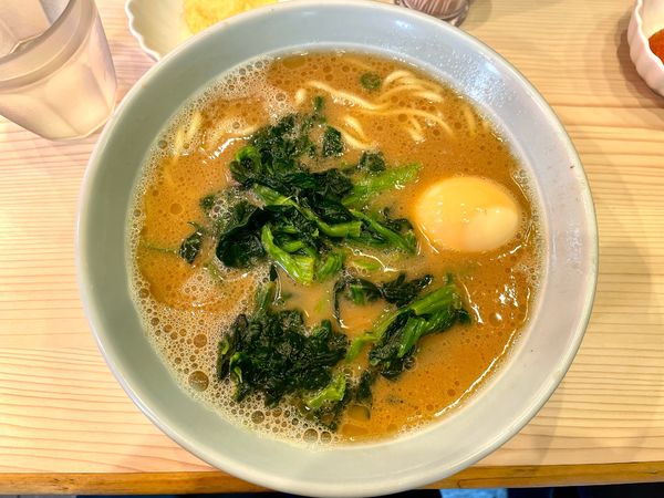 「朝ラーメン　油少なめ麺少なめ味濃いめ　　500」@家系 武の極みの写真