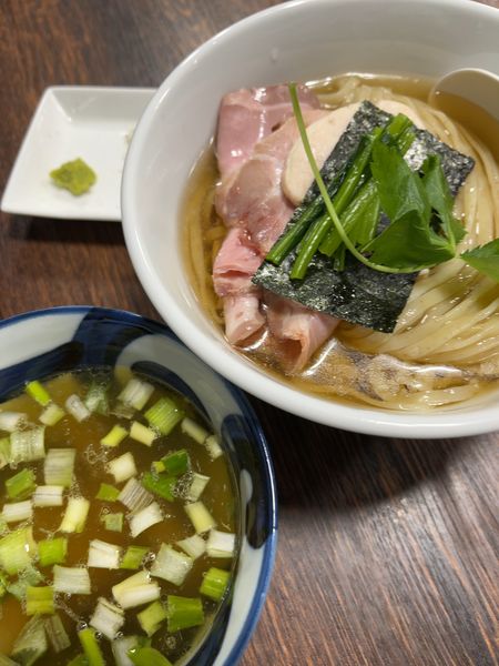 「【限定】昆布水つけ麺(塩)+肉増し」@らぁ麺 大金星の写真