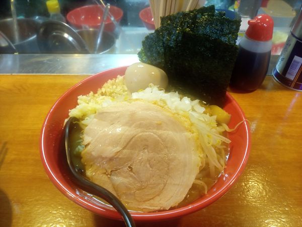 「中ラーメン(豚1枚)＋味玉＋海苔」@麺屋 もりのの写真