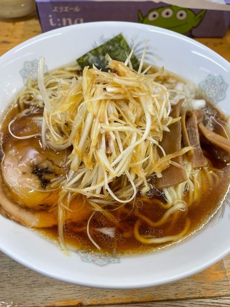 「ネギラーメン 卵麺」@丸幸の写真