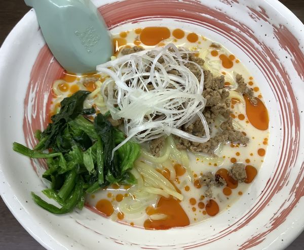 「[限定]冷やし豆乳坦々麺」@とんぱた亭 片倉町店の写真