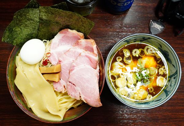 「特製鶏つけそば＋COEDOビール瑠璃」@麺屋 ルリカケスの写真