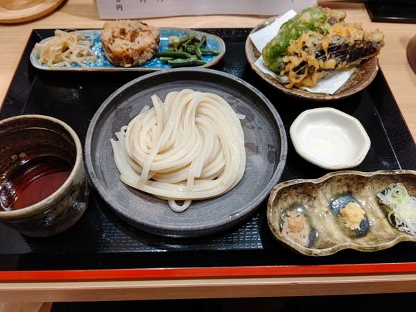 「Aランチセット(小・250g・醤油)990円」@水沢うどん 水香苑 高崎モントレー店の写真
