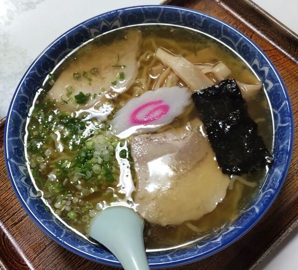 「中華そば650円・大盛100円」@うめつ食堂の写真