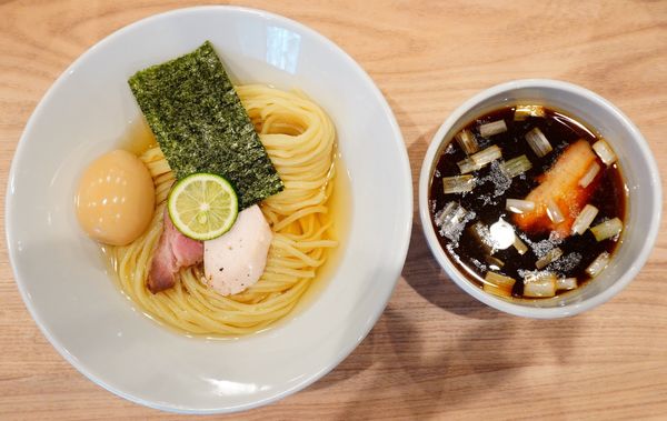 「【平日限定】昆布水のつけ麺＋味玉」@麺処 にし尾の写真