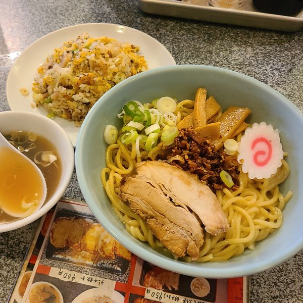 「あぶら～麺+半チャーハン¥1100」@あぶら〜亭 桜上水本店の写真