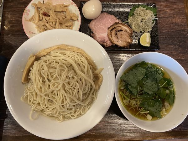 「【限定】特製煮干水の淡麗つけ麺（塩）」@麺屋 真心の写真