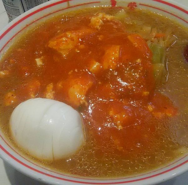 「蒙古タンメン ゆでたまご」@蒙古タンメン中本 秋津店の写真