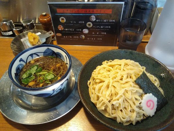「紫生姜つけめん980円」@長岡生姜ラーメン しょうがの湯 渋谷総本店の写真