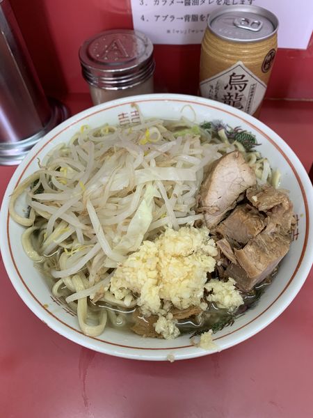 「大ラーメン950円 烏龍茶100円」@ラーメン二郎 小岩店の写真