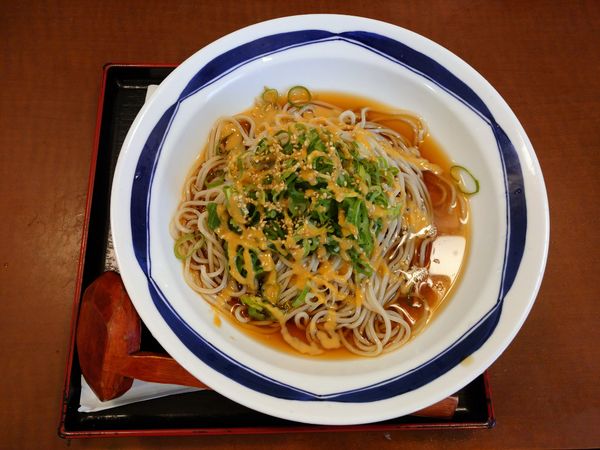 「冷やしねりごまそば（390円）」@そば処 信州屋 渋谷店の写真