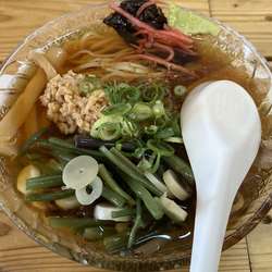 数量限定 山菜納豆冷やしラーメン