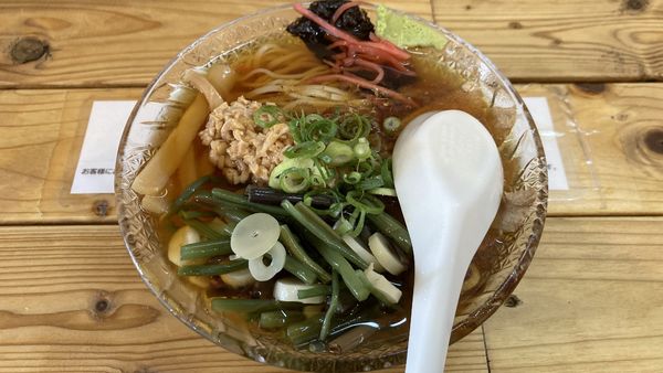 「数量限定 山菜納豆冷やしラーメン」@森下そば店の写真