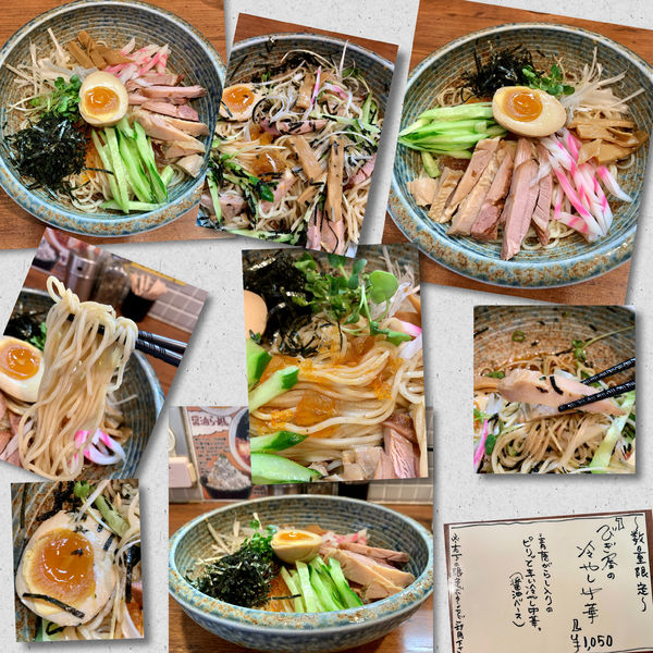 「びぎ屋の冷やし中華1050円」@麺処 びぎ屋の写真