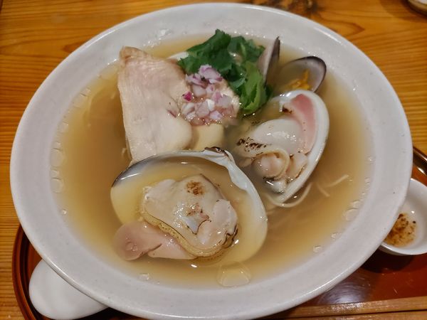 「特製/潮soba(花山椒oil)·本日の海鮮漬け飯」@和食と日本酒 大塚・みや穂の写真