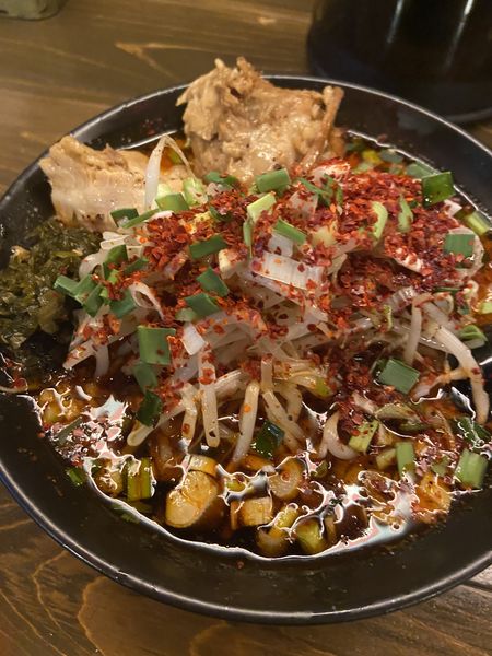 「ラーメン肉増し」@シビカラ味噌らー麺 鬼の目にも涙の写真