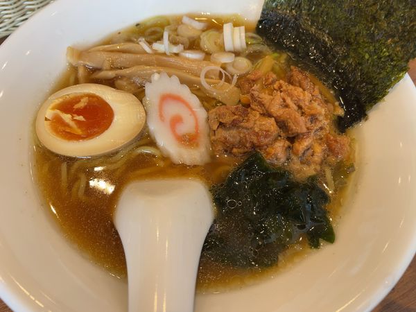 「ラーメン＆ミニカレーのセット：1000円」@まぜそば CALMの写真