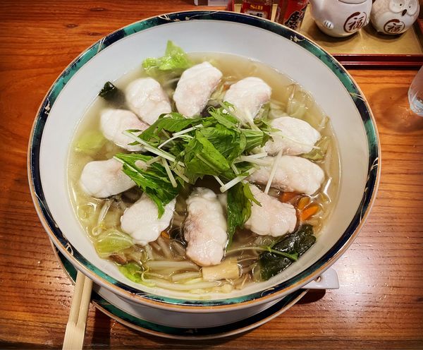 「ふぐの麺(塩)」@割烹 京枡の写真