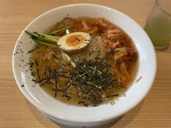 「丸源冷・餃子＆半チャーハンセット」@丸源ラーメン 足利店の写真