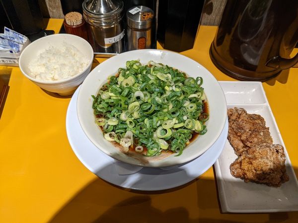 「LINE限定唐揚げAセット」@濃厚中華そば よし田の写真