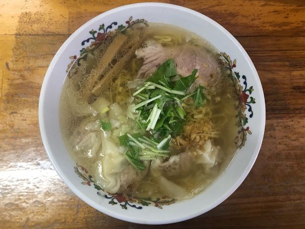 「ワンタンメン（塩）」@支那そば一麺 豊里店の写真