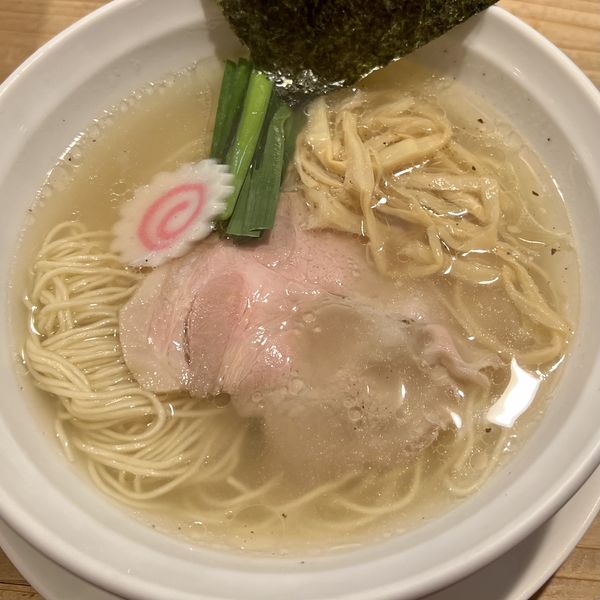 「塩ら〜麺＋西安風餃子＋アサヒスーパードライ中瓶」@麺処 凪の写真