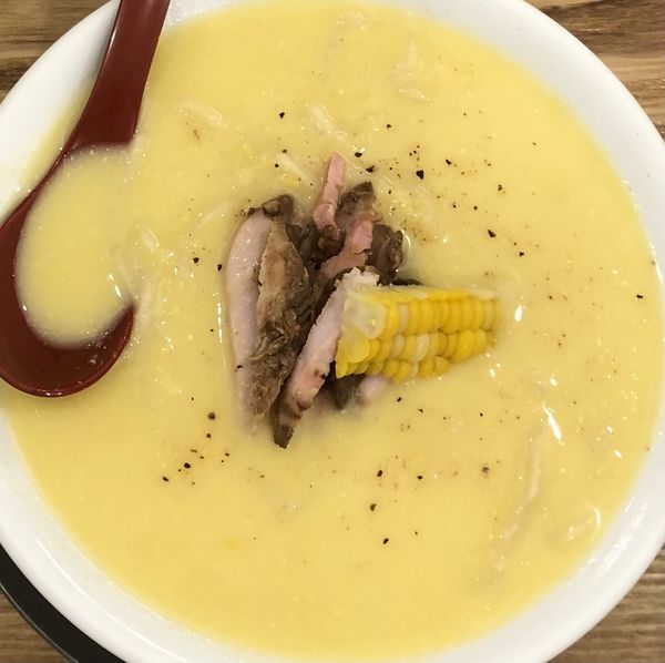 「トウキビの冷やし麺　1400円」@麺や 七彩 八丁堀店の写真