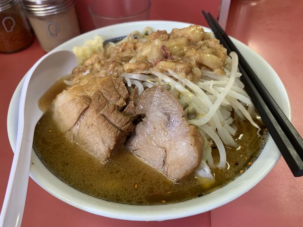 「小ラーメン800円+つけ味50円」@ラーメン二郎 桜台駅前店の写真