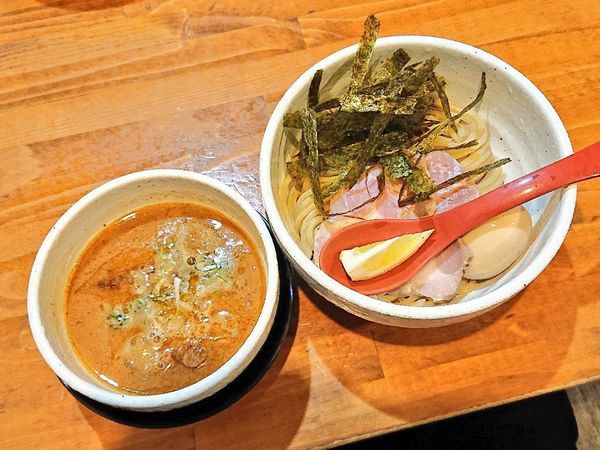 「特製牛モツつけ麺」@ソライロの写真