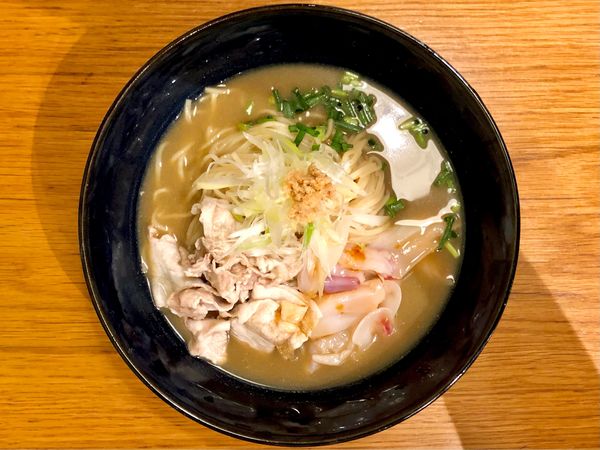 「★＜本日の裏＞レッドロブスター×ホッコク赤エビの濃厚冷やし塩そば」@ジンジャーヘッドバッドの写真