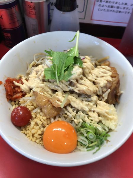 「冷やしまぜそば（少なめ）」@用心棒 本号の写真