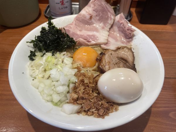 「油そば（塩）」@麺屋 真心の写真