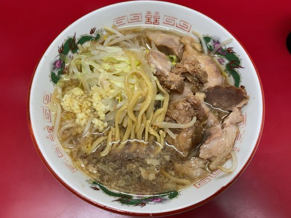 「小ブタ　少なめ　ニンニクアブラ」@ラーメン二郎 京急川崎店の写真