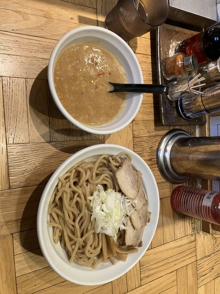 「濃厚味噌つけ麺　胚芽麺　並（220g）麺半玉増し」@めん業一筋 善龍の写真