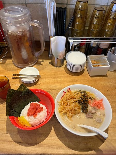 「10:00〜11:00限定・朝定食B(税込¥700)」@一風堂 高田馬場店の写真