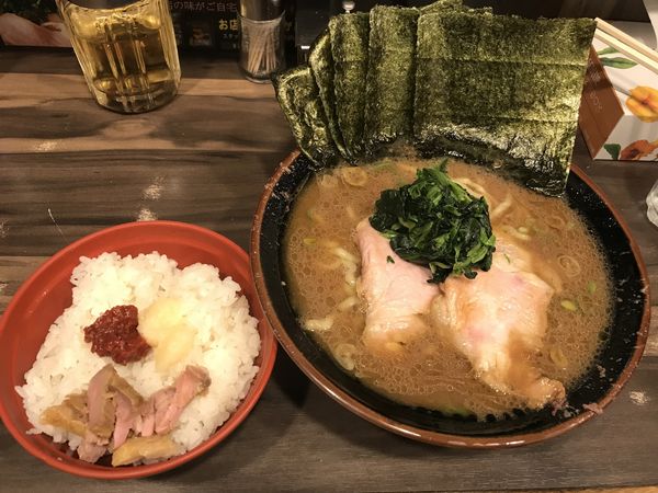 「のりラーメン¥970&小ライス¥120」@神田ラーメン わいず 神田本店の写真