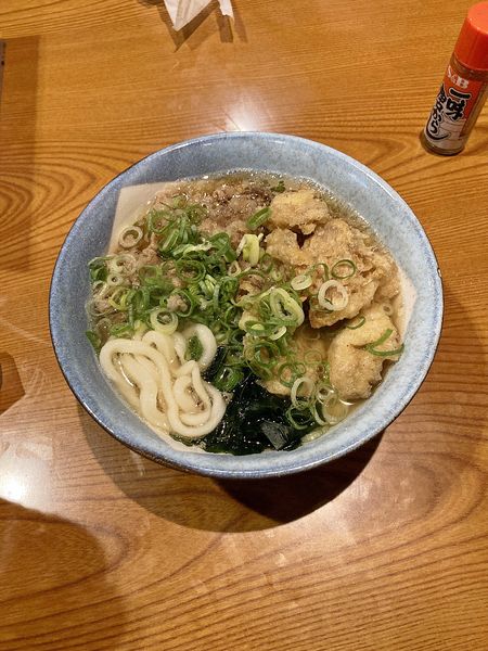 「肉ごぼう天うどん　￥７００」@浜ちゃんうどんの写真