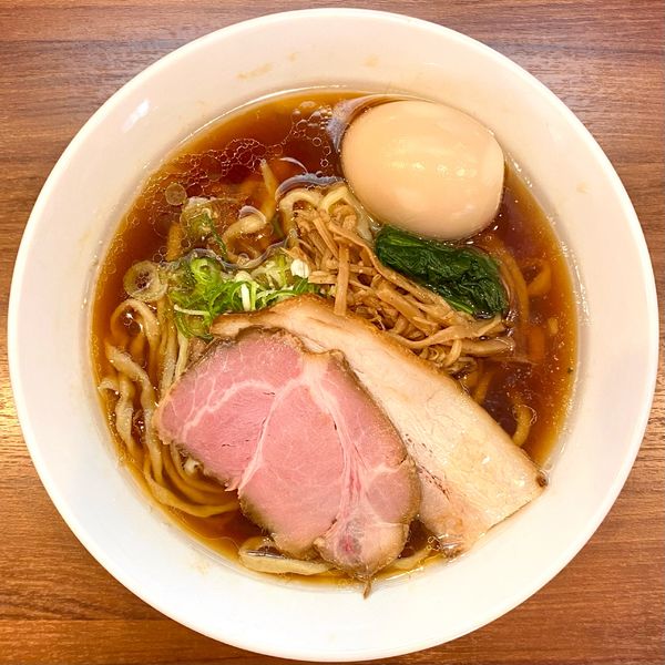 「味玉醤油らーめん・大盛り ¥1020円」@純手打ち だるまの写真