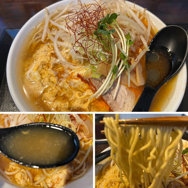 「【限定】酸辣湯麺 850円 平日麺大盛サービス」@麺処 福吉 本店の写真