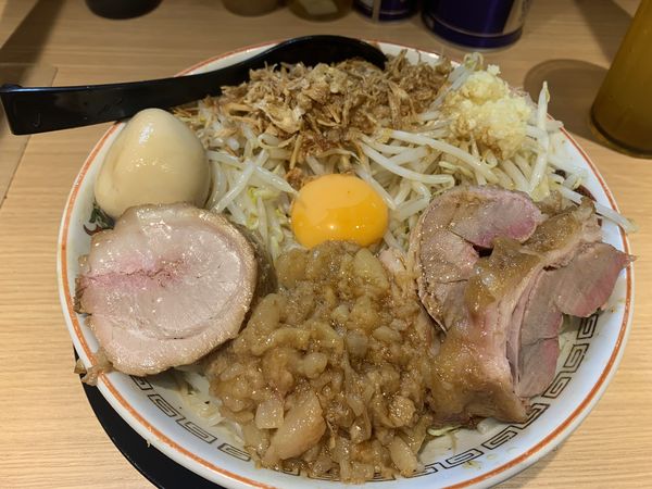 「汁なし　小」@ラーメン豚山 門前仲町店の写真