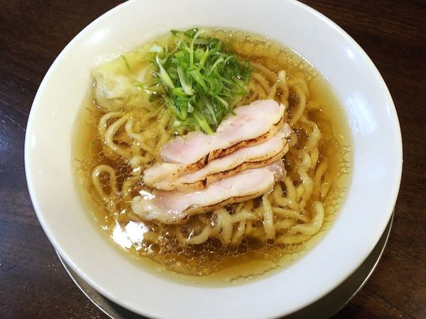 「ポルチーニ塩そば＋ポルチーニの和え玉」@立ち呑み居酒屋 金町製麺の写真
