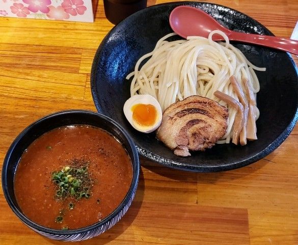 「【夏季限定】トマト味噌つけ麺 ９８０円」@麺屋 花菱の写真
