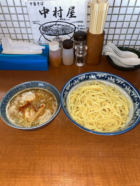 「つけめん2玉味付玉子¥1,140円」@中華そば 中村屋の写真