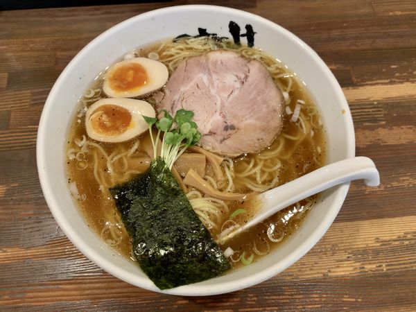 「煮玉子ラーメン820円＋大盛100円」@ラーメンみたけの写真