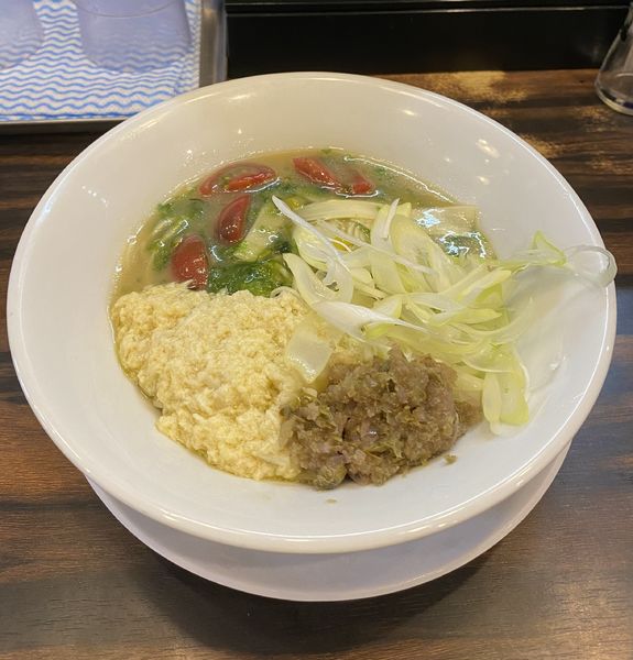 「白ミル貝のピューレと青のりバターソース ¥1300」@稲荷屋の写真